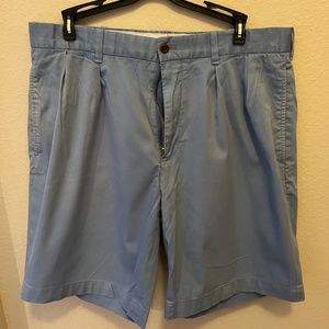 Polo Golf Fairway Fit Men's Blue Pleated Golf Shorts, 34